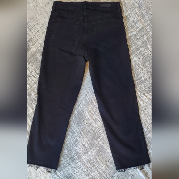 💚5/$25 Social Standard Sanctuary Black High Rise Crop Straight Jeans Size 4 - Picture 4 of 12